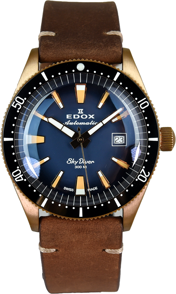 Edox SkyDiver Limited Edition 80126 BRN BUIDR Pre-Owned Diver Watch - Perfect for Scuba Diving, Water Sports & Luxury Collectors