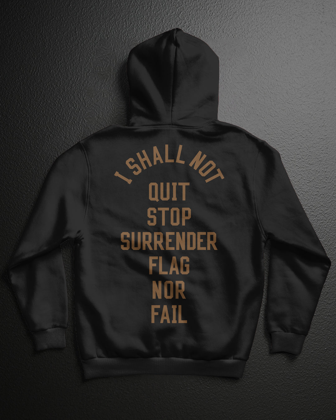 ANTHEM HOODIE - Black & Brown Pullover Sweatshirt for Men & Women | Cozy Casual Wear for Street Style, Gym, and Outdoor Activities