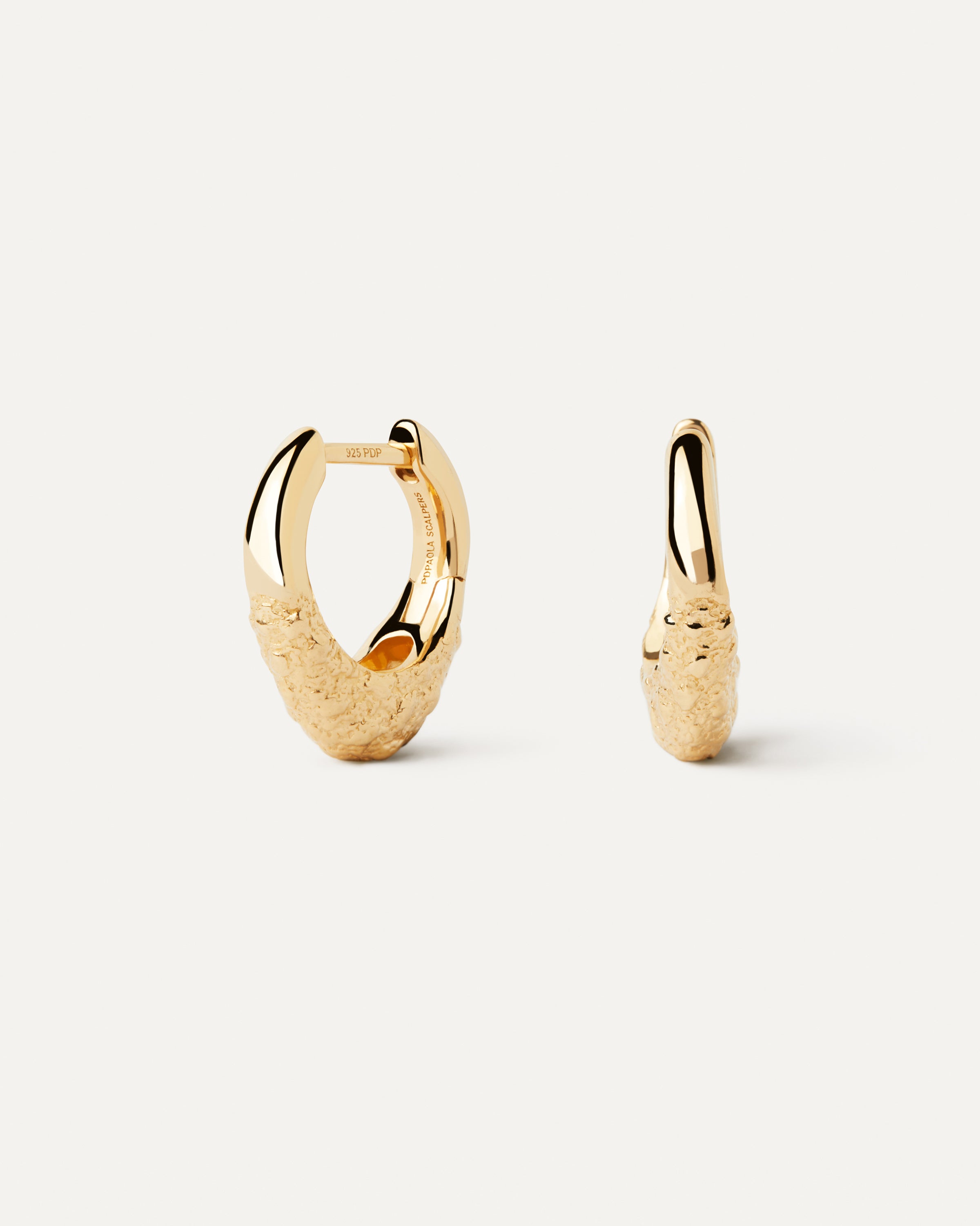 Duna Single Hoop Earrings for Women - Minimalist Gold Hoop Earrings for Everyday Wear | Perfect for Office, Date Night & Casual Outfits