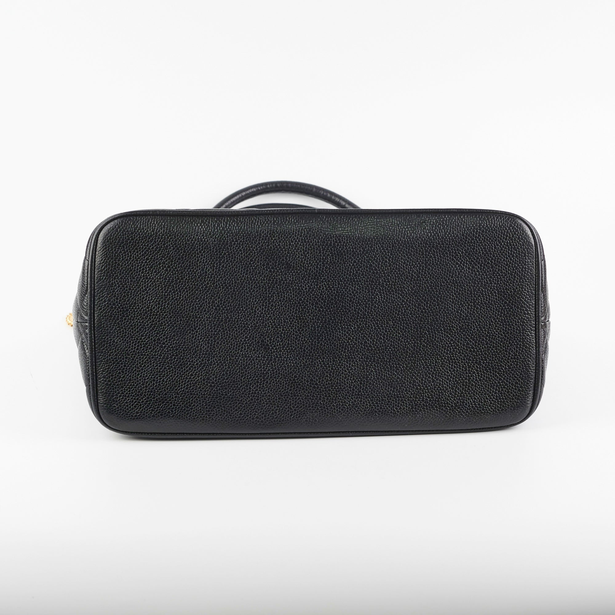 Chanel Mademoiselle Black Caviar Leather Tote Bag for Women - Luxury Designer Handbag for Work, Travel & Everyday Use