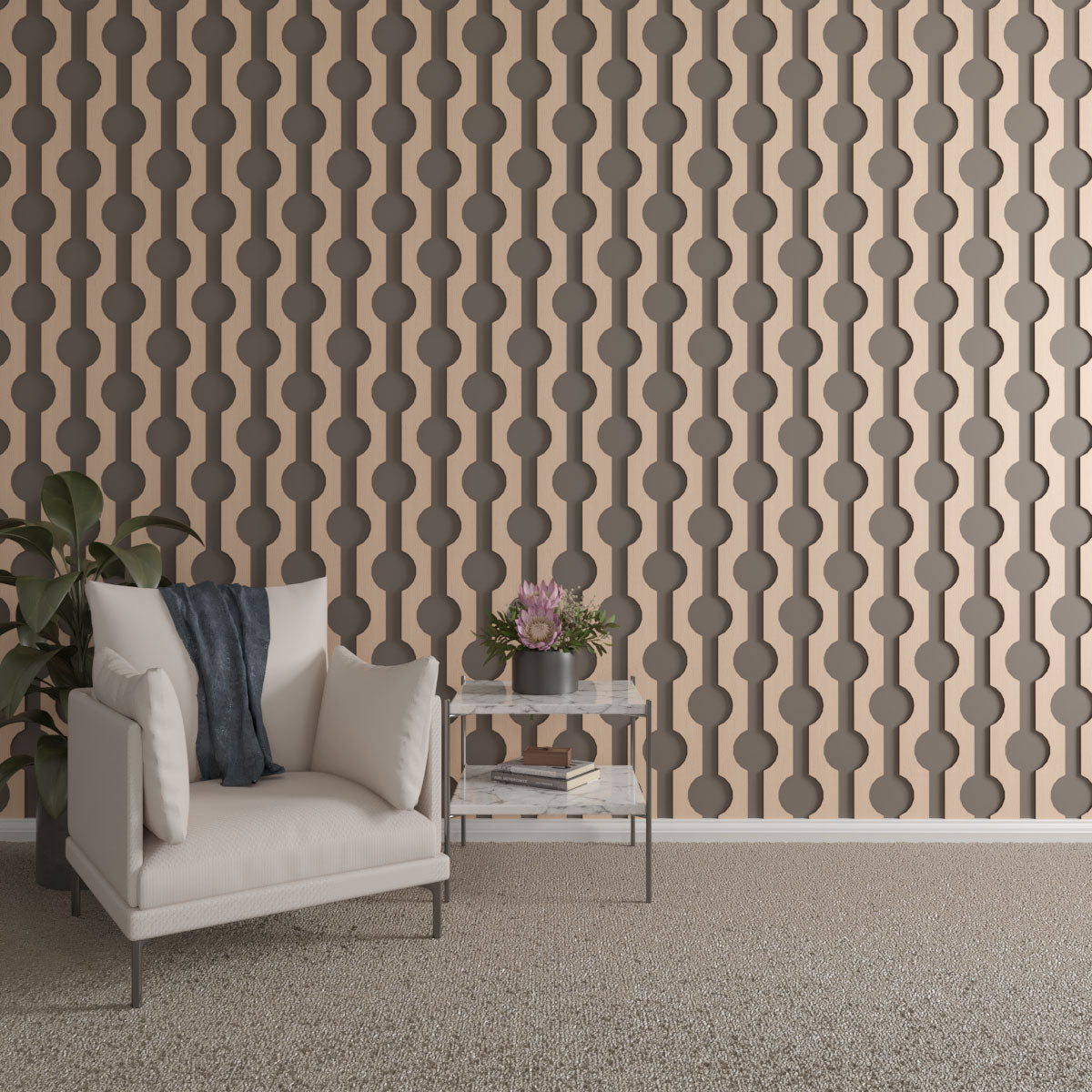 Pomeroy Adjustable Wood Slat Wall Kit - DIY Modern Wall Panel for Home Decor, Bedroom & Living Room Accent Wall