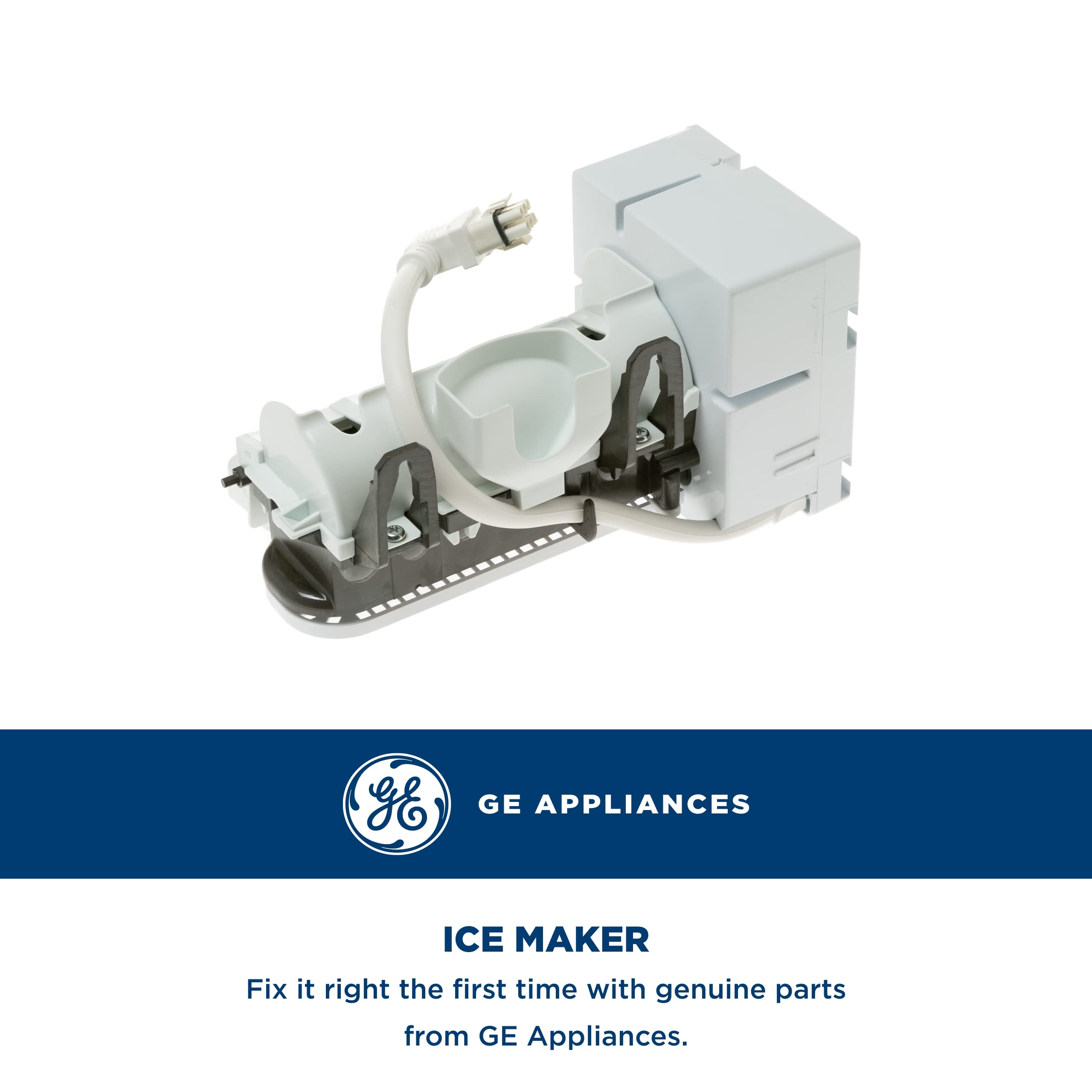 GE Appliances WR30X28693 Replacement Refrigerator Ice Maker - Compatible with Select GE Models | Perfect for Kitchen, Home & Office Use