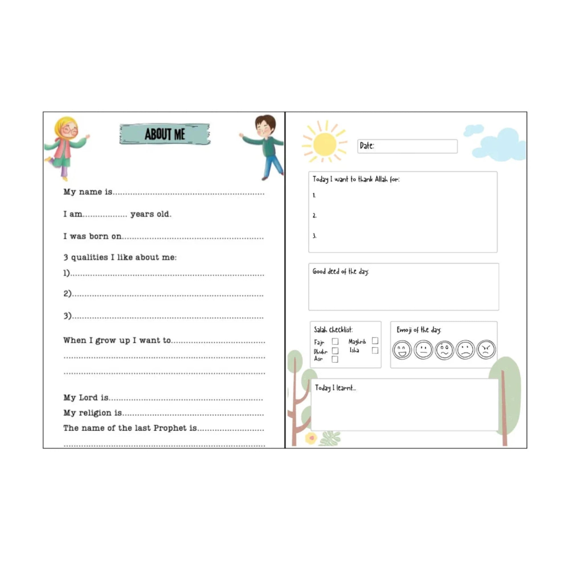 5 Minute Alhamdulillah Gratitude Journal - Daily Islamic Reflection & Prayer Diary for Muslims - Perfect for Morning Routine, Bedtime Reflection & Spiritual Growth
