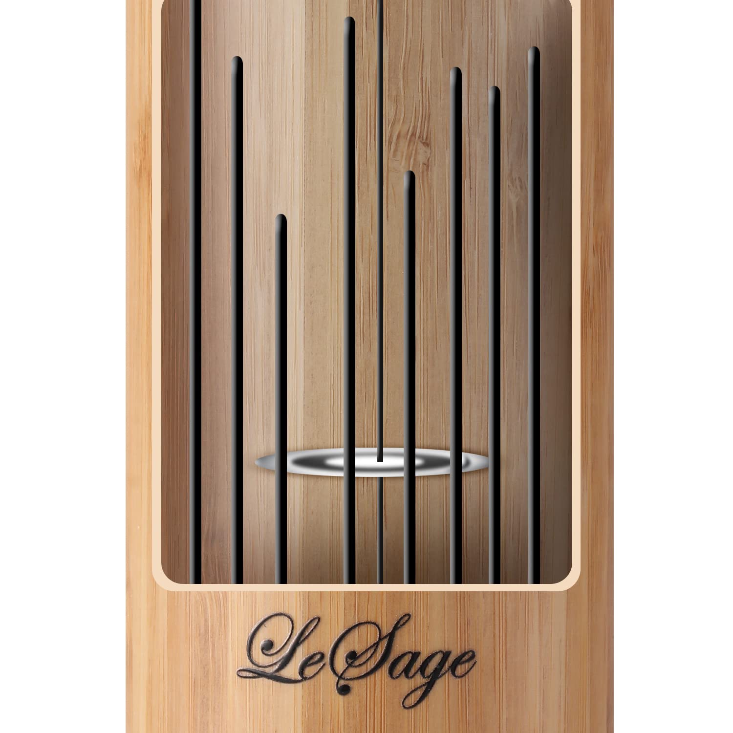 LeSage Bamboo Wind Chime Set of 4 - Handmade Meditation Wind Chimes for Indoor Sound Therapy & Relaxation | Perfect for Yoga, Zen Garden, Home Decor, and Stress Relief