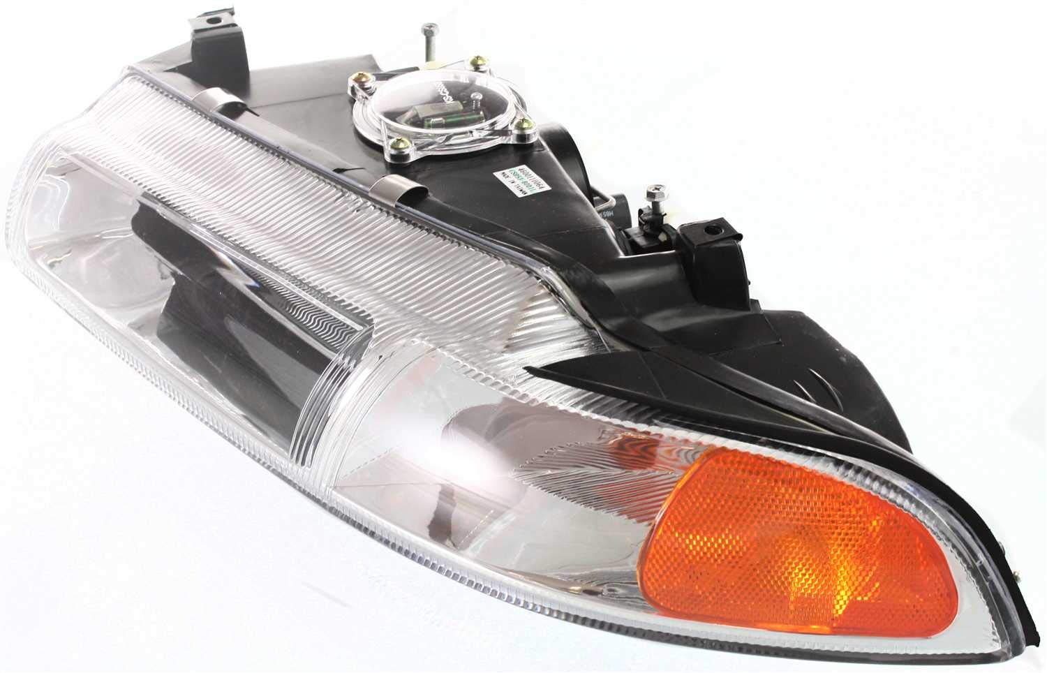 Dodge Stratus 1995-2000 Replacement Headlight Assembly - Driver & Passenger Side Halogen Headlamp with Bulbs, Fits Chrysler Cirrus, Improved Beam Pattern (Replaces #4630873AB, 4630872AB) - Perfect for Night Driving & Vehicle Restoration Projects