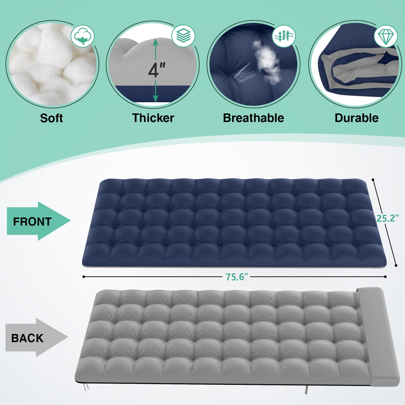 **Suteck Heavy Duty Folding Camping Cot - Adjustable 5+2 Position Recliner with Pillow & Carry Bag - Portable Outdoor Sleeping Bed for Camping, Travel, Beach, Pool, Patio, Home & Office Napping**    *(Ideal for camping trips, backyard relaxation, beach lounging, travel comfort, and quick naps at home or the office.)*