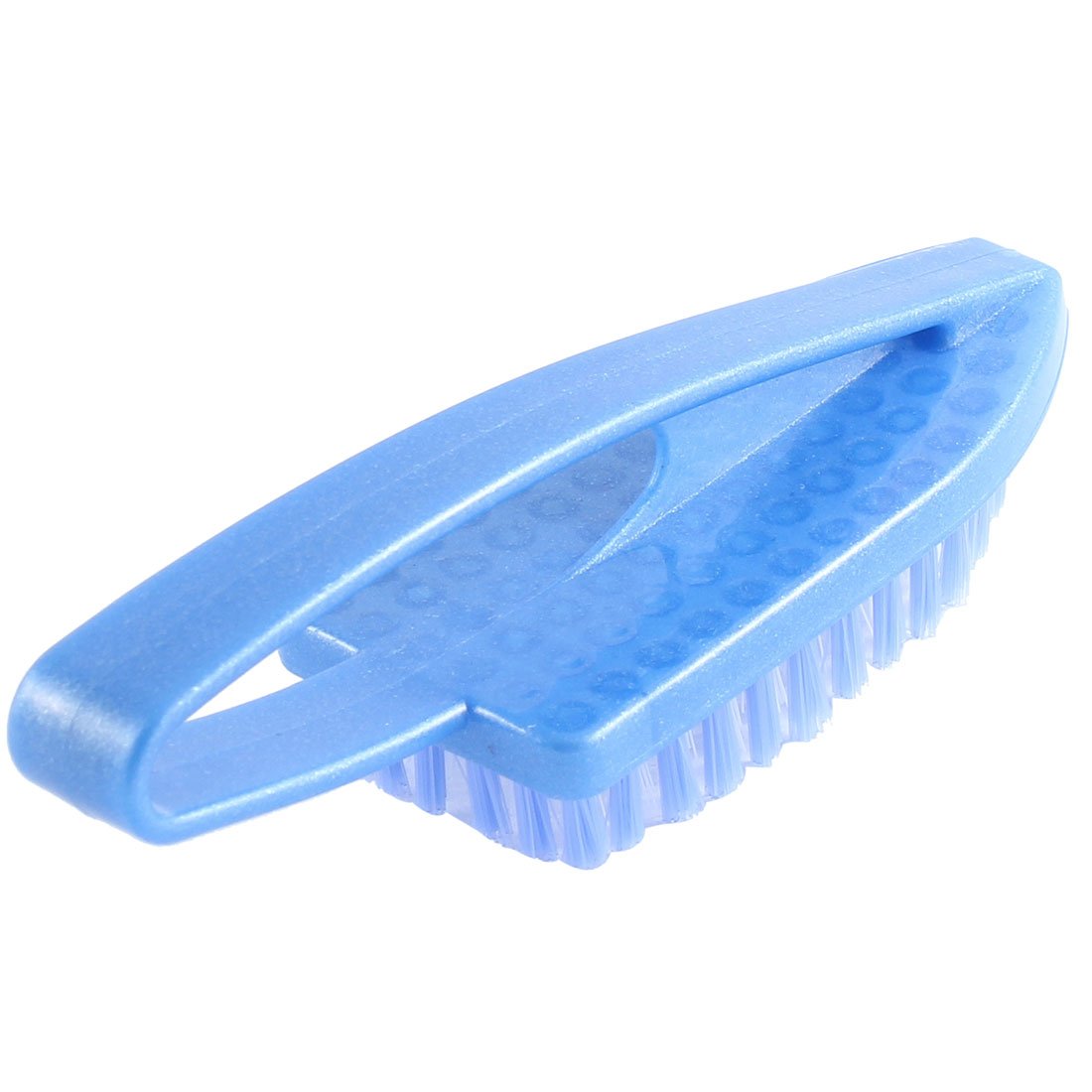 uxcell Heavy Duty Iron Shape Scrub Brush for Clothes, Shoes, Carpets & Floors - Blue - Perfect for Deep Cleaning Stains on Fabrics, Upholstery and Hard Surfaces