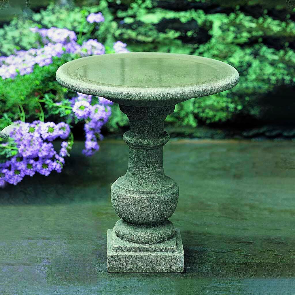 Campania International Siena Birdbath - Elegant Outdoor Garden Decor for Birds | Perfect for Patio, Backyard & Garden Decoration