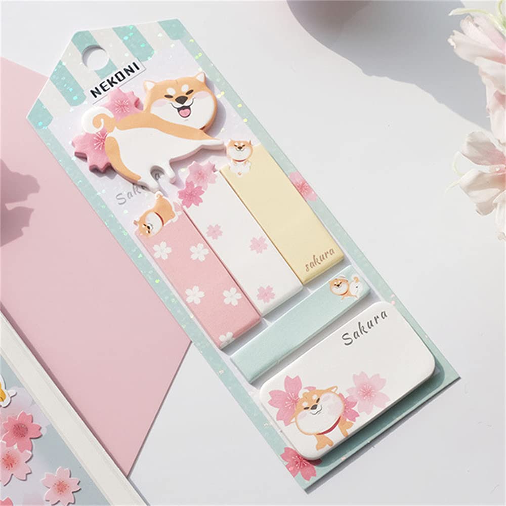 Cute Cat Panda Penguin Bookmark Stickers - Fun Planner & School Supplies for Students, Writing Pads, Sticky Notes, Message Notes - Perfect for Journals, Planners, and Office Organization (Set A)