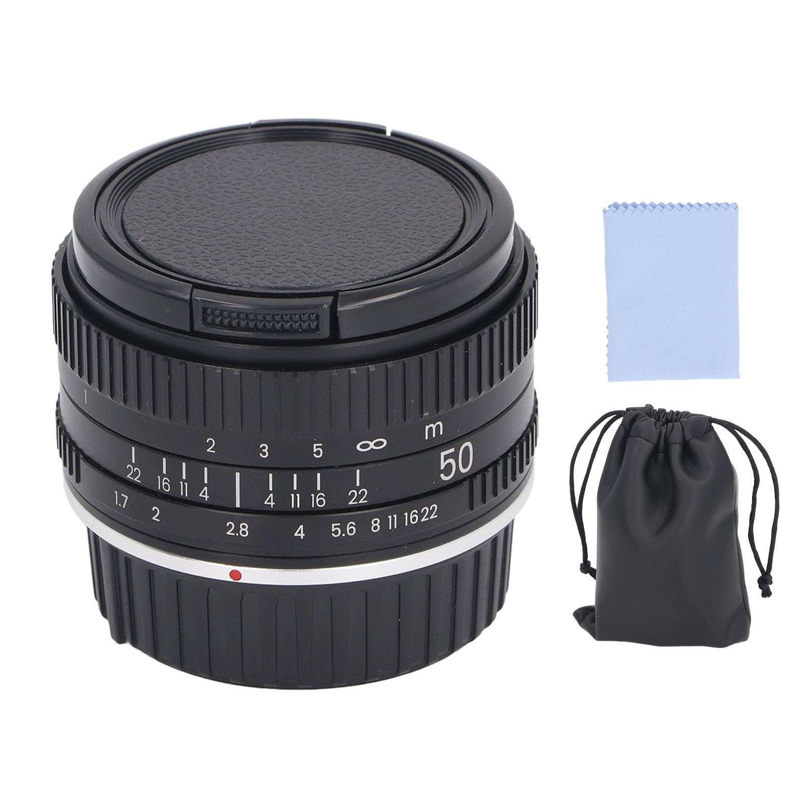 50mm F1.7 Full Frame Manual Focus Lens - Large Aperture Prime Lens for Nikon F Mount DSLR & Mirrorless Cameras - Perfect for Portrait, Street & Low Light Photography