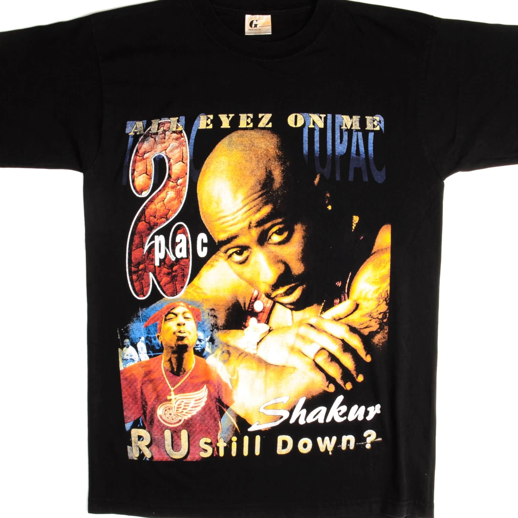Vintage 2Pac Tupac Death Row T-Shirt 1990s Rap Music Medium Size - Perfect for Hip-Hop Fans, Concerts & Retro Streetwear Fashion