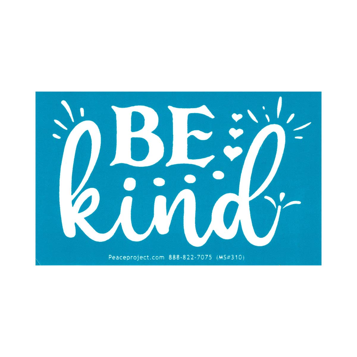 Be Kind Motivational Bumper Sticker - 4x2.5 Inch Positive Vinyl Decal for Cars, Laptops & Water Bottles - Inspirational Car Accessories & Hydro Flask Stickers for Daily Encouragement