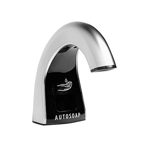 Bobrick 826.18 6-Piece Automatic Counter-Mounted Liquid Soap Dispenser Kit - Touchless Hand Soap Dispenser for Restaurants, Hospitals & Public Washrooms
