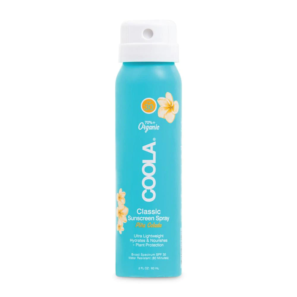 SPF 50 Clear Sunscreen Spray with Pina Colada Scent | Water-Resistant & Non-Greasy | Perfect for Beach, Pool & Outdoor Activities