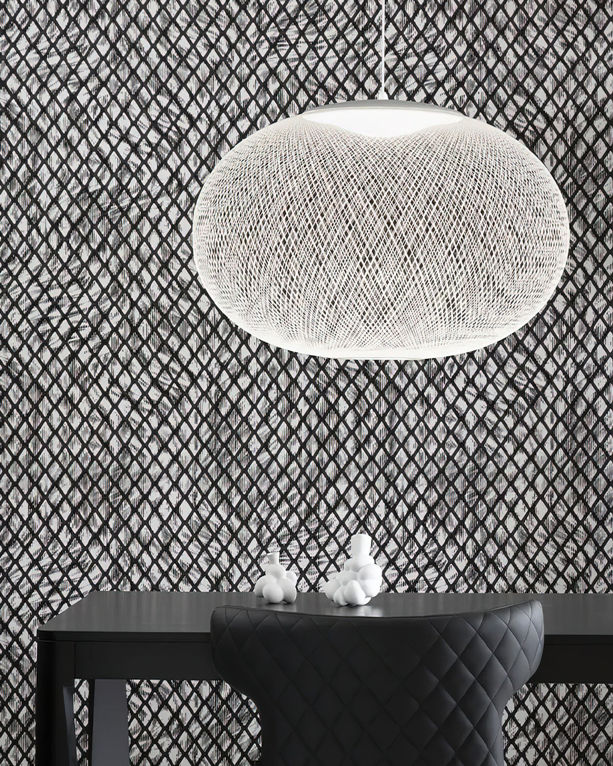 NR2 Grid Pendant Lamp - Modern Industrial Ceiling Light Fixture for Kitchen Island, Dining Room & Living Room Decor