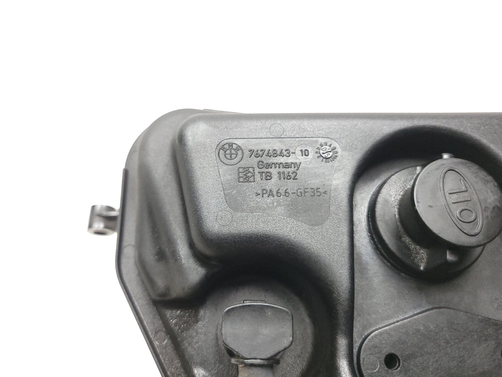 Genuine OEM BMW K1200R K1200 Oil Tank 7674843 10 - Replacement Part for 2005-2008 BMW Motorcycles | Perfect for Engine Maintenance & Oil System Repairs