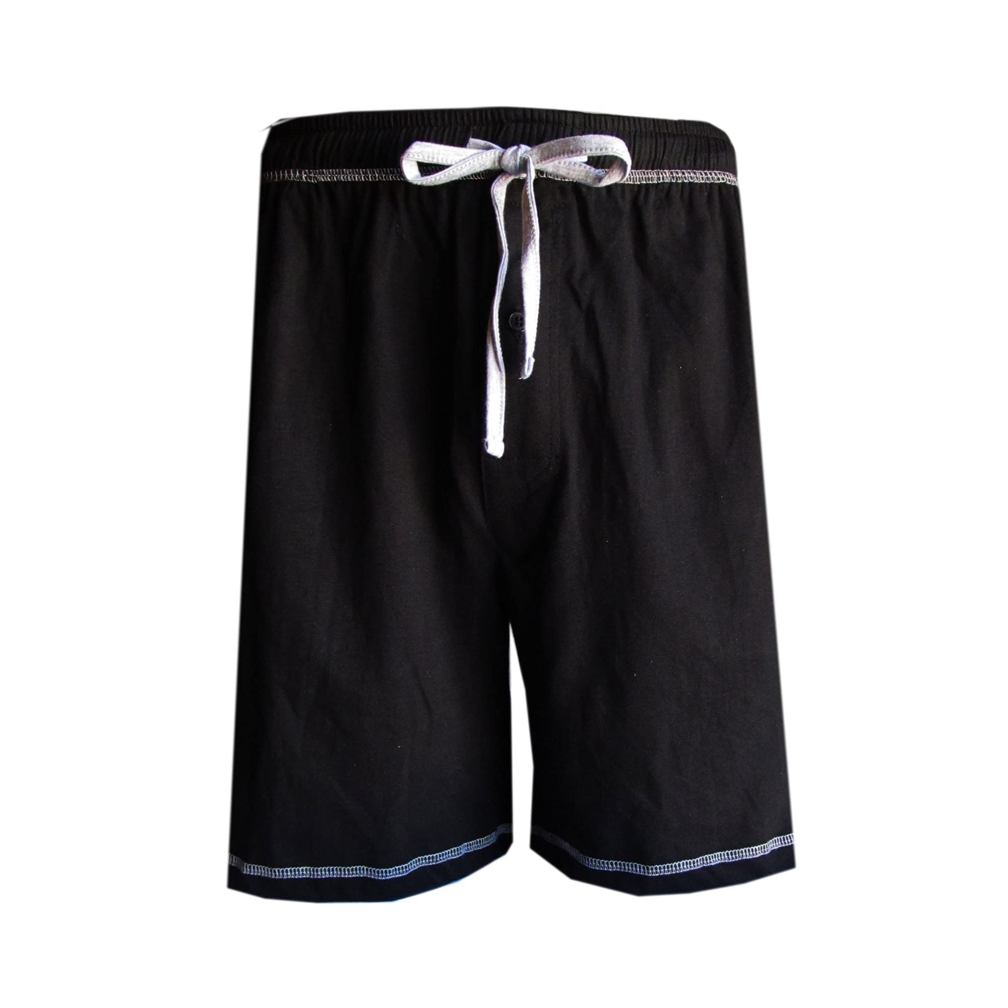 Brave Men's Cotton Super Soft Knit Lounge Shorts - Comfortable Sleepwear & Relaxing Home Pajama Shorts for Lounging, Sleeping, and Casual Wear