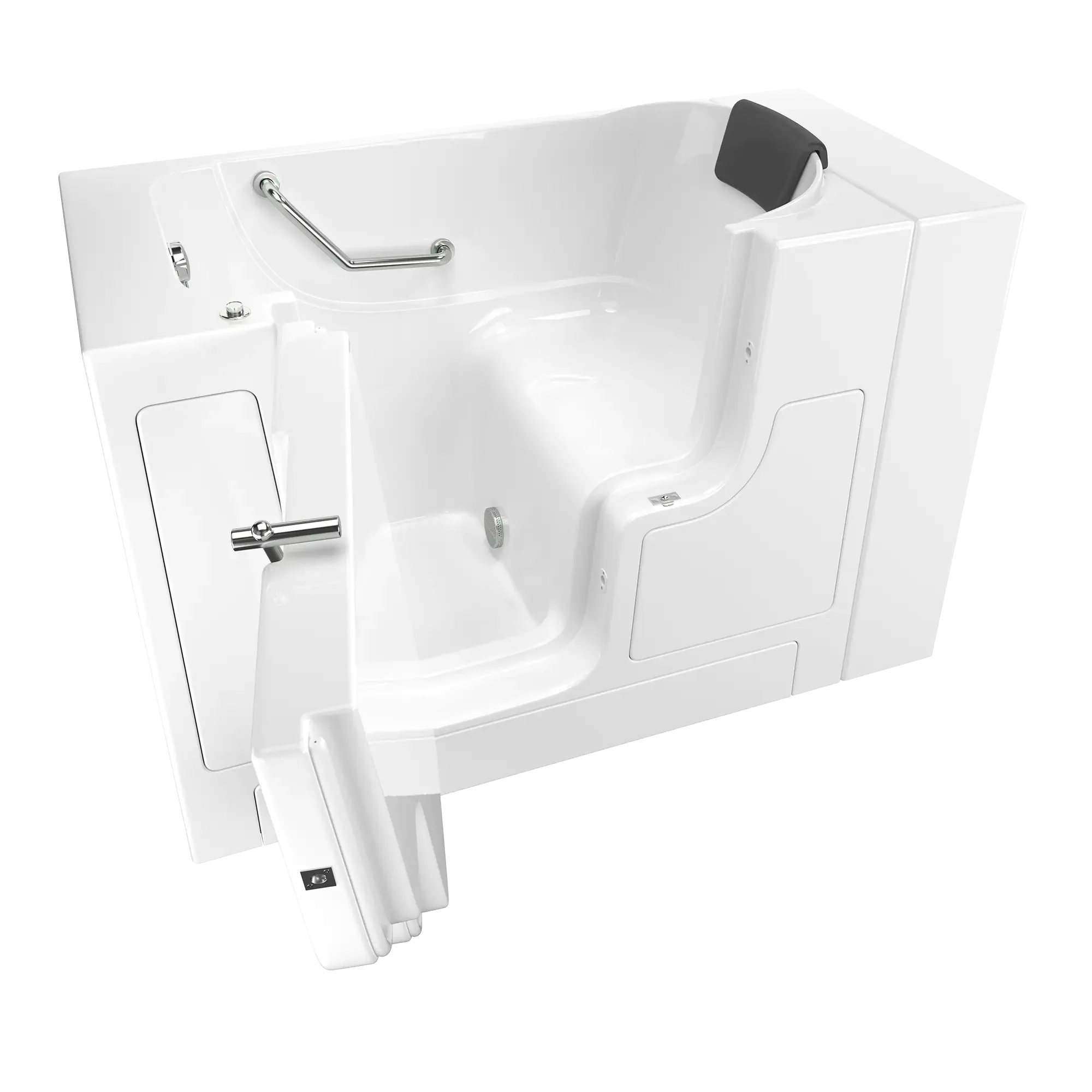 Premium 30 x 52 Inch Gelcoat Walk-In Bathtub with Soaker System - Left Hand Drain - Ideal for Seniors & Mobility Support - Spa-Like Relaxation at Home