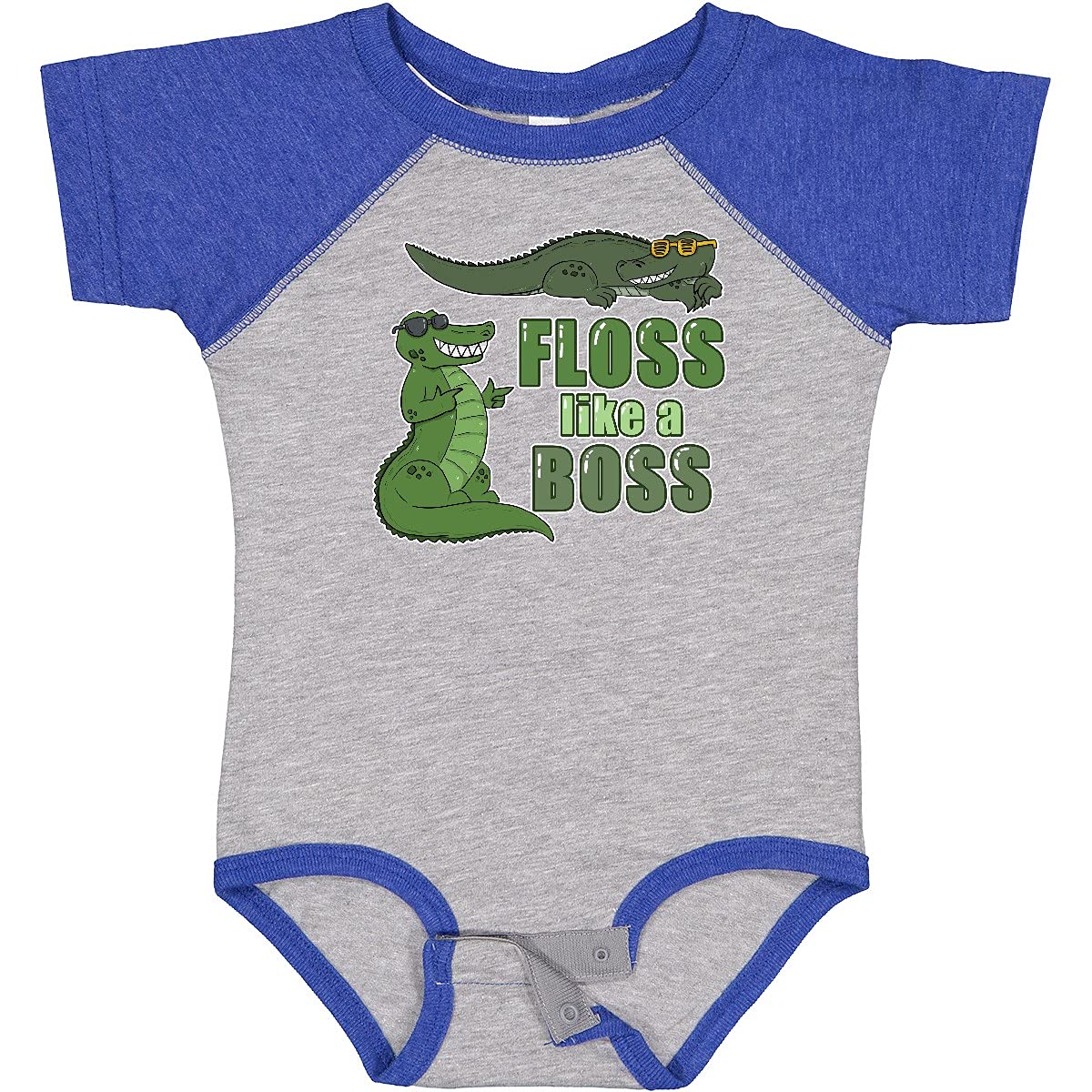 Inktastic Floss Like a Boss Gators Baby Bodysuit - Soft Cotton Infant Onesie for Boys & Girls - Perfect for Playtime, Family Photos & Gator Fan Gameday Outfits