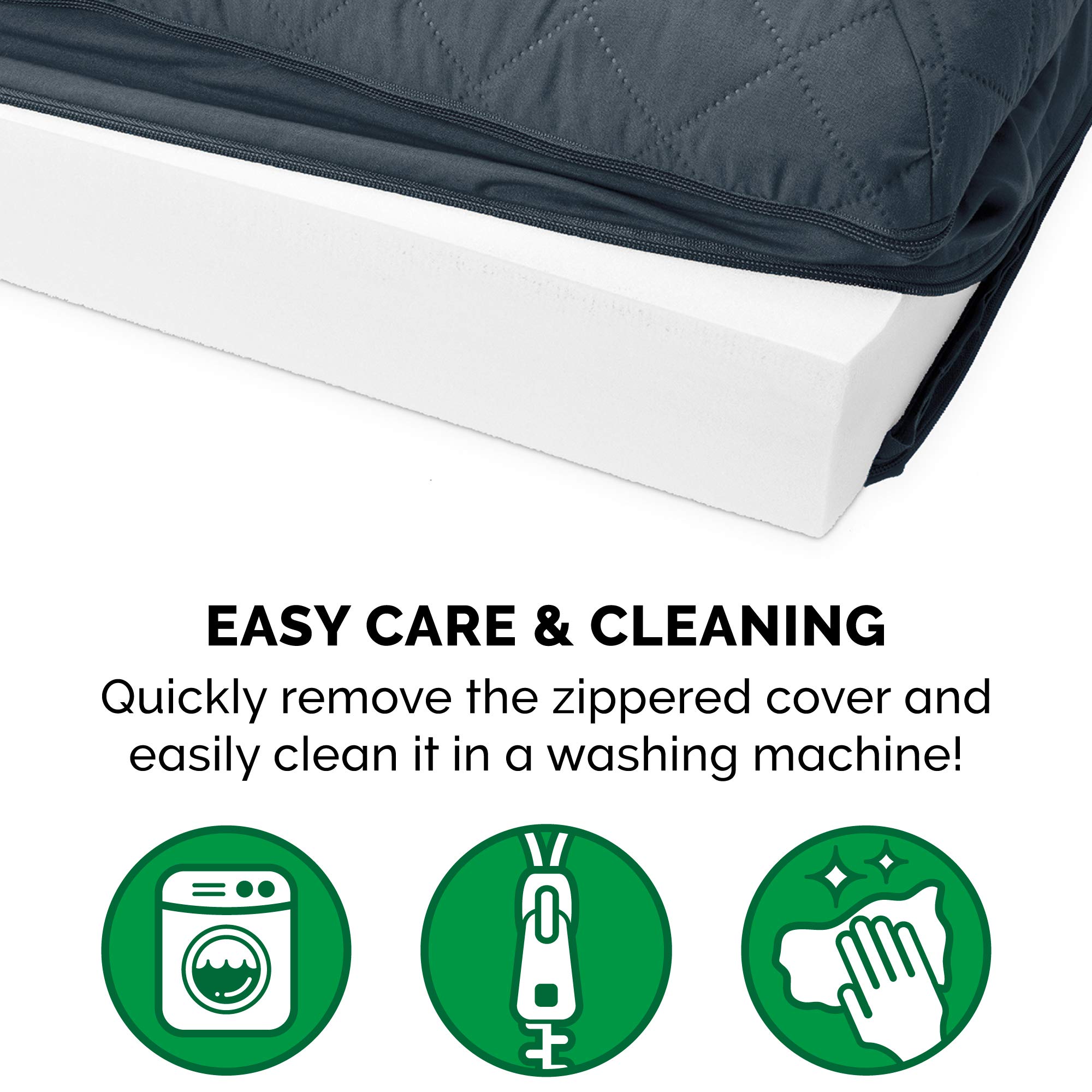 Furhaven Orthopedic Dog Bed for Large Dogs up to 125 lbs - Removable Bolsters & Washable Cover - Quilted Sofa Style Pet Bed - Iron Gray Jumbo Plus/XXL - Perfect for Arthritis, Joint Pain Relief & Comfortable Sleeping in Living Room or Bedroom
