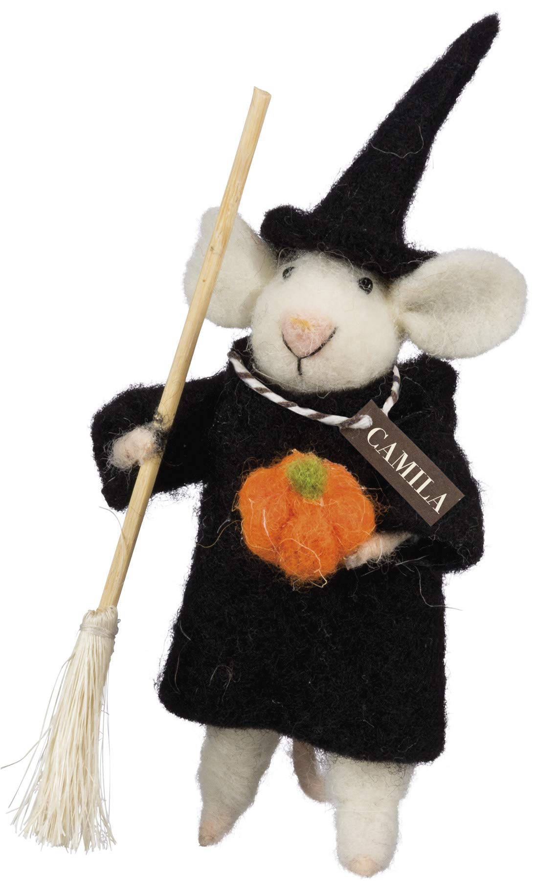 Primitives by Kathy Halloween Camilla Witchy Mouse Decor - Vintage Halloween Collectible for Home, Porch & Party Decorations