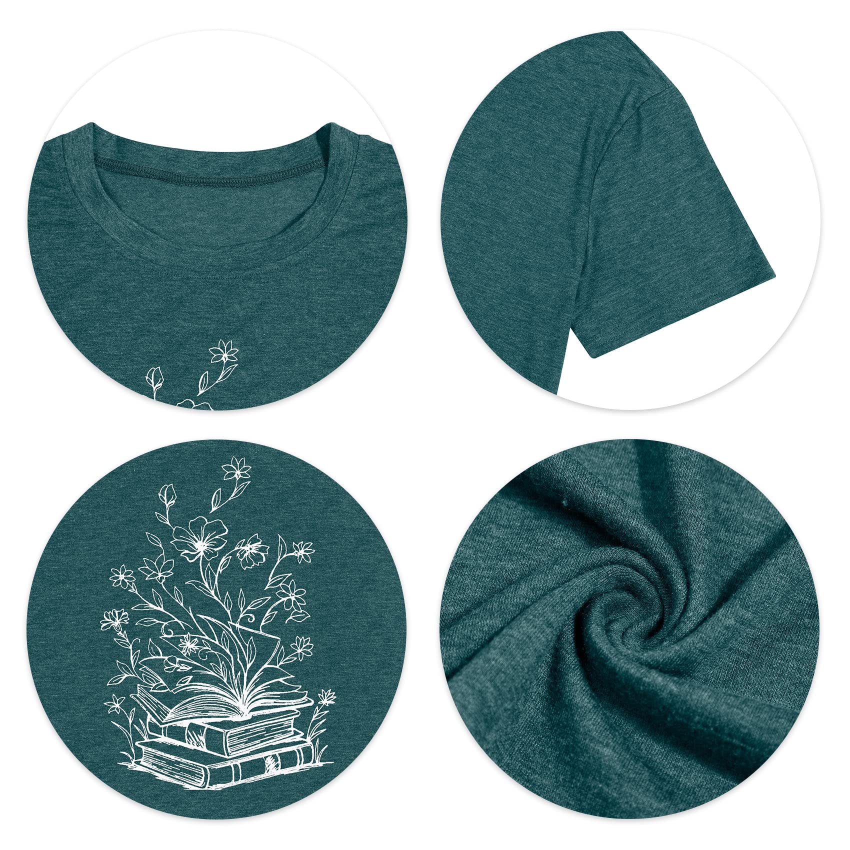 Book Lovers T-Shirt for Women - 'It's A Good Day to Read' Casual Short Sleeve Tee - Perfect for Book Clubs, Library Visits & Cozy Reading Days