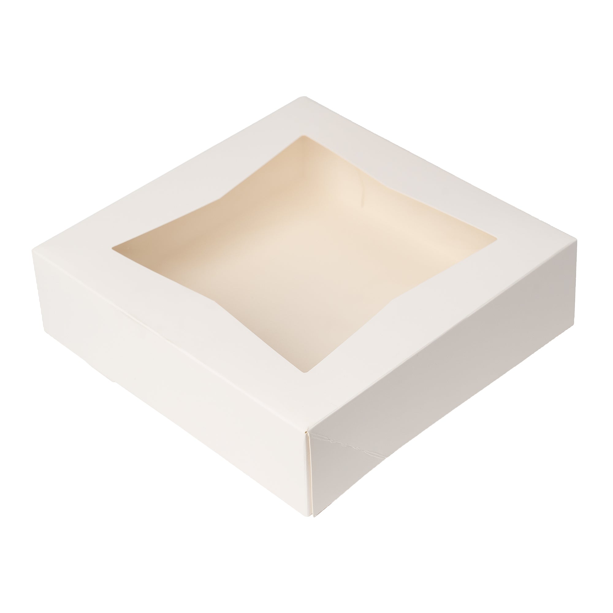 Bakery Box 9 25ct White | Bulk Bakery Packaging for Cookies, Cupcakes & Pastries | Perfect for Bakeries, Cafes & Home Baking