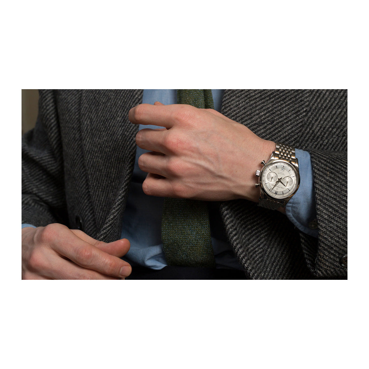 Manero Flyback 3 - Premium Swiss Automatic Chronograph Watch for Men | Luxury Dress & Business Timepiece | Perfect for Formal Events, Office Wear & Special Occasions