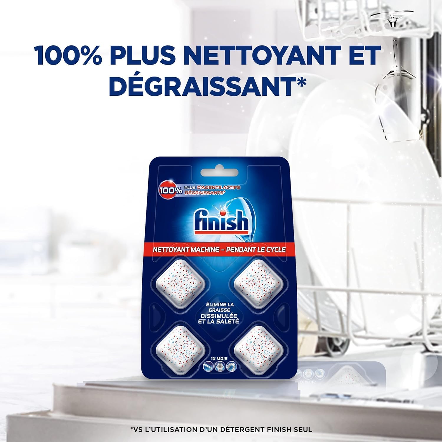 Finish Dishwasher Machine Cleaner - Original Formula, Pack of 8 (250ml Each) | Deep Cleans & Protects Dishwasher | Removes Limescale & Odors | For Bosch, Samsung, LG & More | Home Kitchen Essential