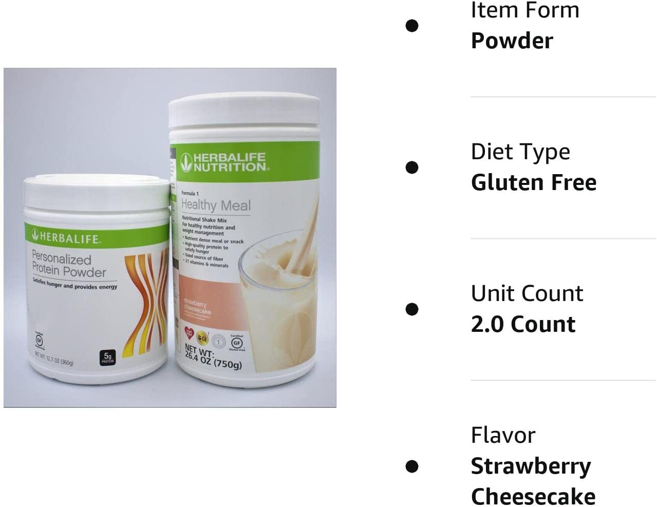 Herbalife Formula 1 Nutritional Shake Mix - Vanilla, Chocolate & More Flavors + Cookies 'n Cream Protein Powder for Weight Management & Muscle Recovery - Perfect for Post-Workout Shakes & Meal Replacement Smoothies