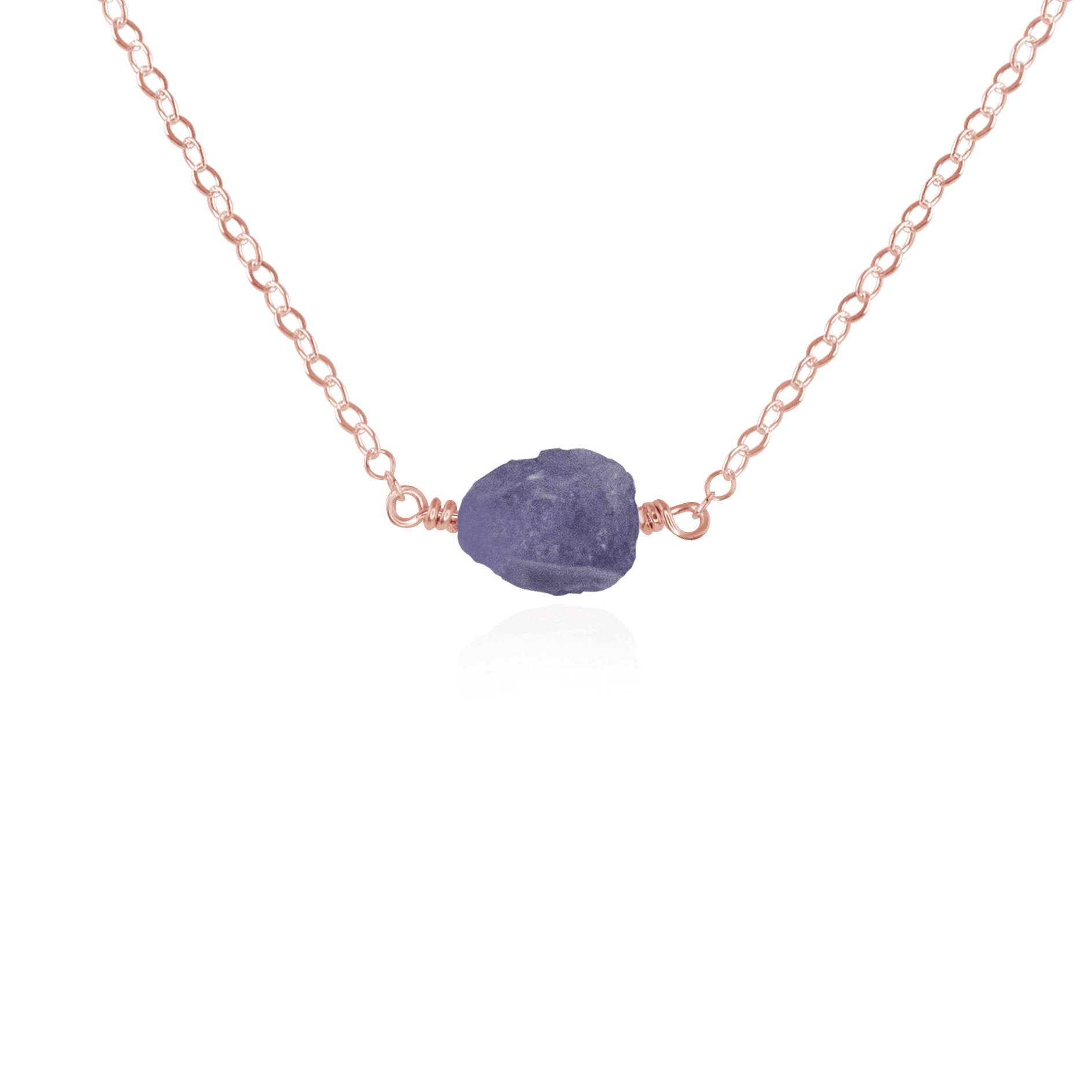 Natural Tanzanite Crystal Pendant Necklace - Raw Tanzanite Gemstone Jewelry for Women, Elegant & Unique Handmade Necklace - Perfect for Gifts, Weddings & Special Occasions