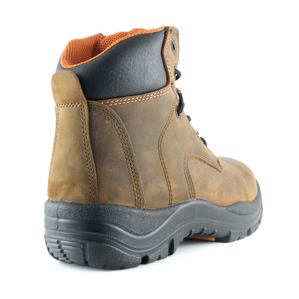 JB Goodhue Thunder Men's 6-Inch Composite Toe Work Boots - Safety Shoes for Construction, Warehouse & Outdoor Work (Brown, Model 30750) | Slip Resistant & Electrical Hazard Protection