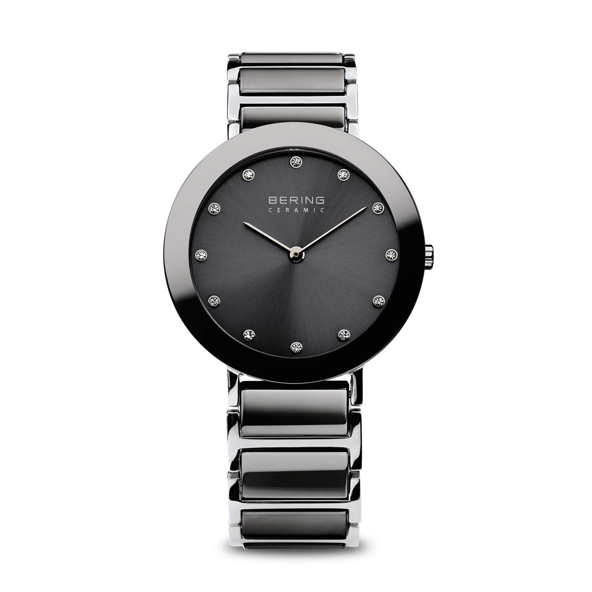 BERING Women's Grey Stainless Steel Quartz Watch - Model 11435-783 | Elegant Timepiece for Business, Office & Formal Occasions
