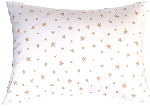 Beige Stars on White