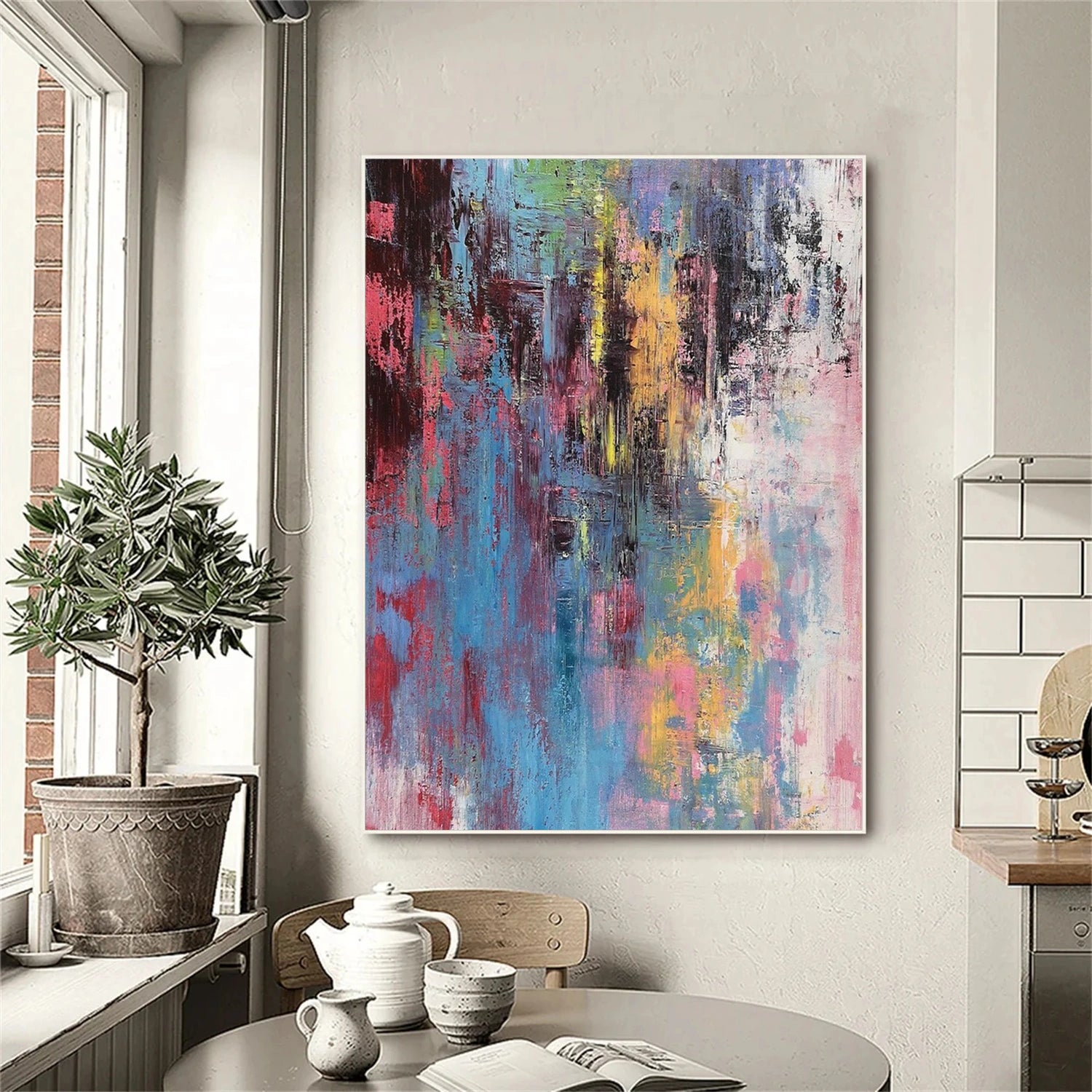 Vibrant Abstract Wall Art Painting #AB 472 - Modern Home Decor for Living Room, Bedroom & Office