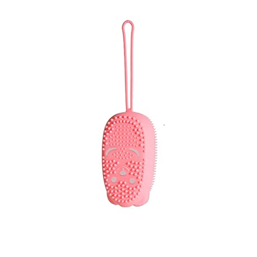Premium Silicone Bubble Bath Brush - Double-Sided Massage for Scalp & Back - Exfoliating Skin Clean Shower Brush with Natural Bristles - Gentle for All Skin Types (Pack of 1) - Perfect for Relaxing Baths, Spa Days & Home Self-Care Routines