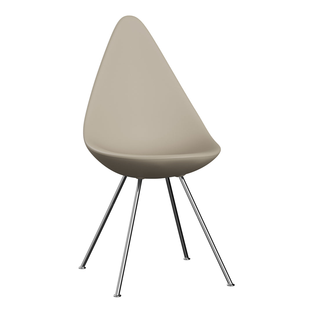 Drop Chair Plastic - Modern Lightweight Indoor/Outdoor Stackable Chair for Home, Office, and Patio Use
