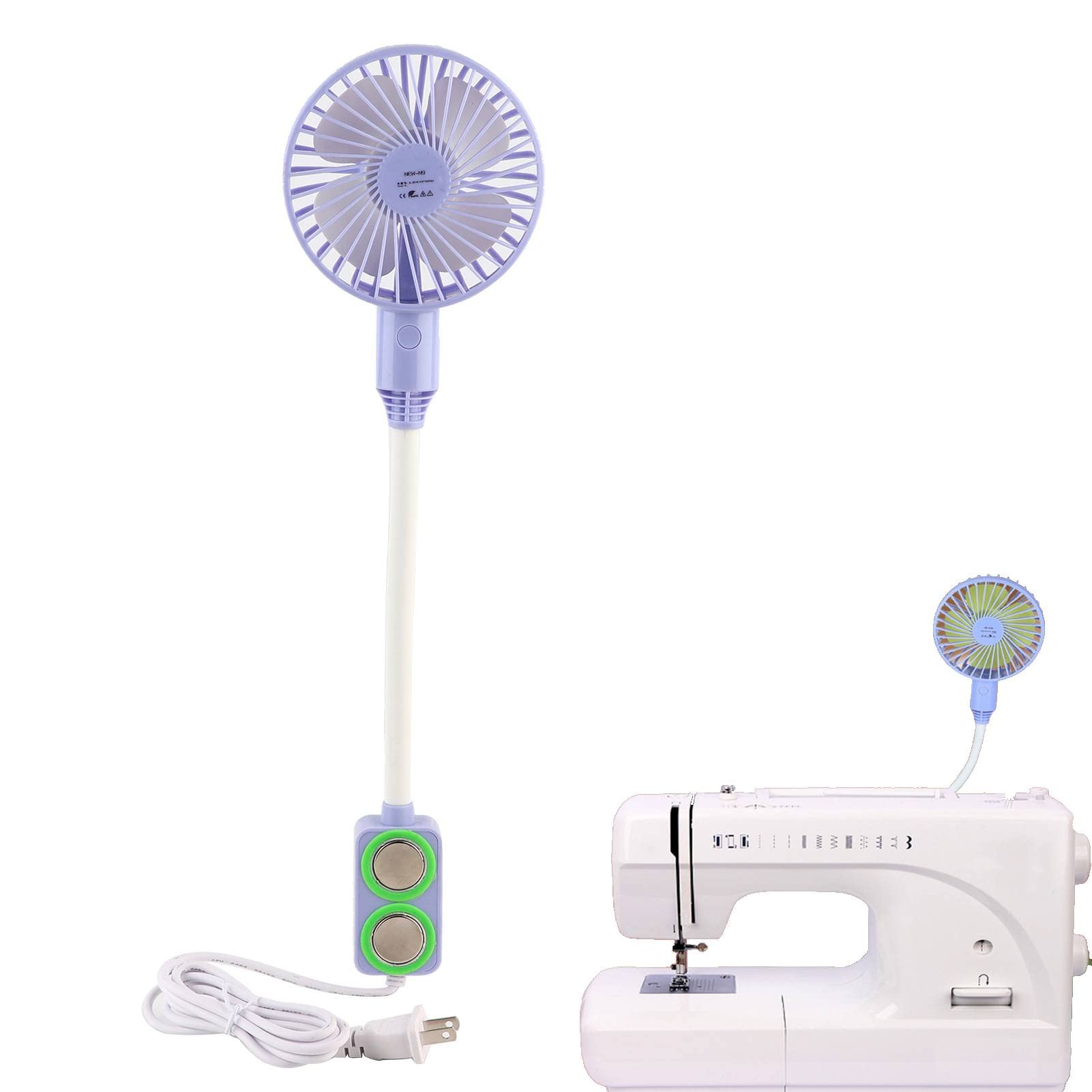 Pssopp Mini Desk Fan - 3-Speed Adjustable Magnetic Cooling Fan, Ultra Quiet Flexible Electric Fan with Super Strong Magnetic Base for Home, Office & Travel | Perfect for Workstations, Bedrooms & Dorm Rooms