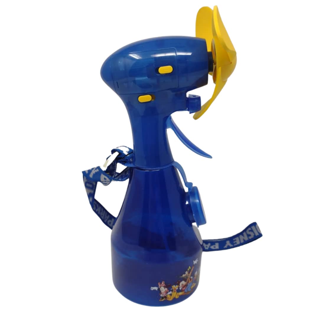 Disney Parks Misting Fan Spray Water Bottle with Adjustable Lanyard - Portable Cooling Fan for Outdoor Activities, Theme Parks & Summer Travel