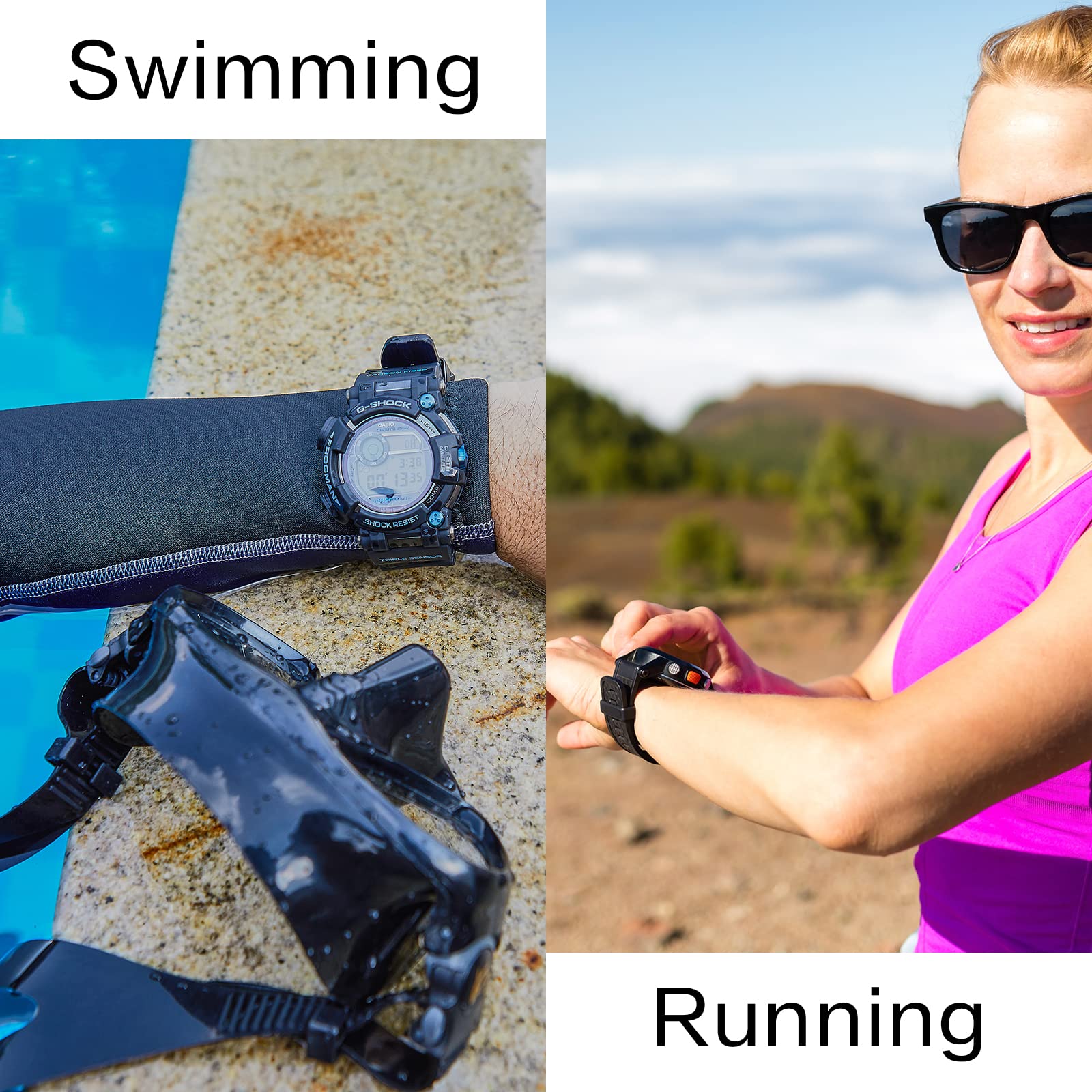 6 Pcs Silicone Watch Band Loops - Sport Watch Strap Holder for Smartwatches - Secure & Durable for Running & Workouts
