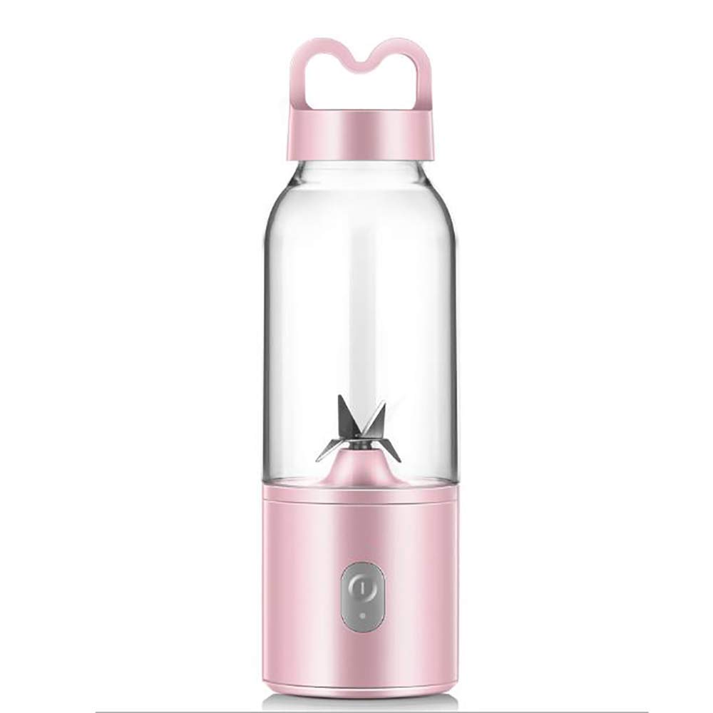 Electric Juicer for Fruits - Mini Portable Juicer Cup with Fresh Squeezing Technology, Household Kitchen Appliance for Healthy Juice Making (Pink) | Perfect for Smoothies, Detox Drinks & Breakfast On-The-Go