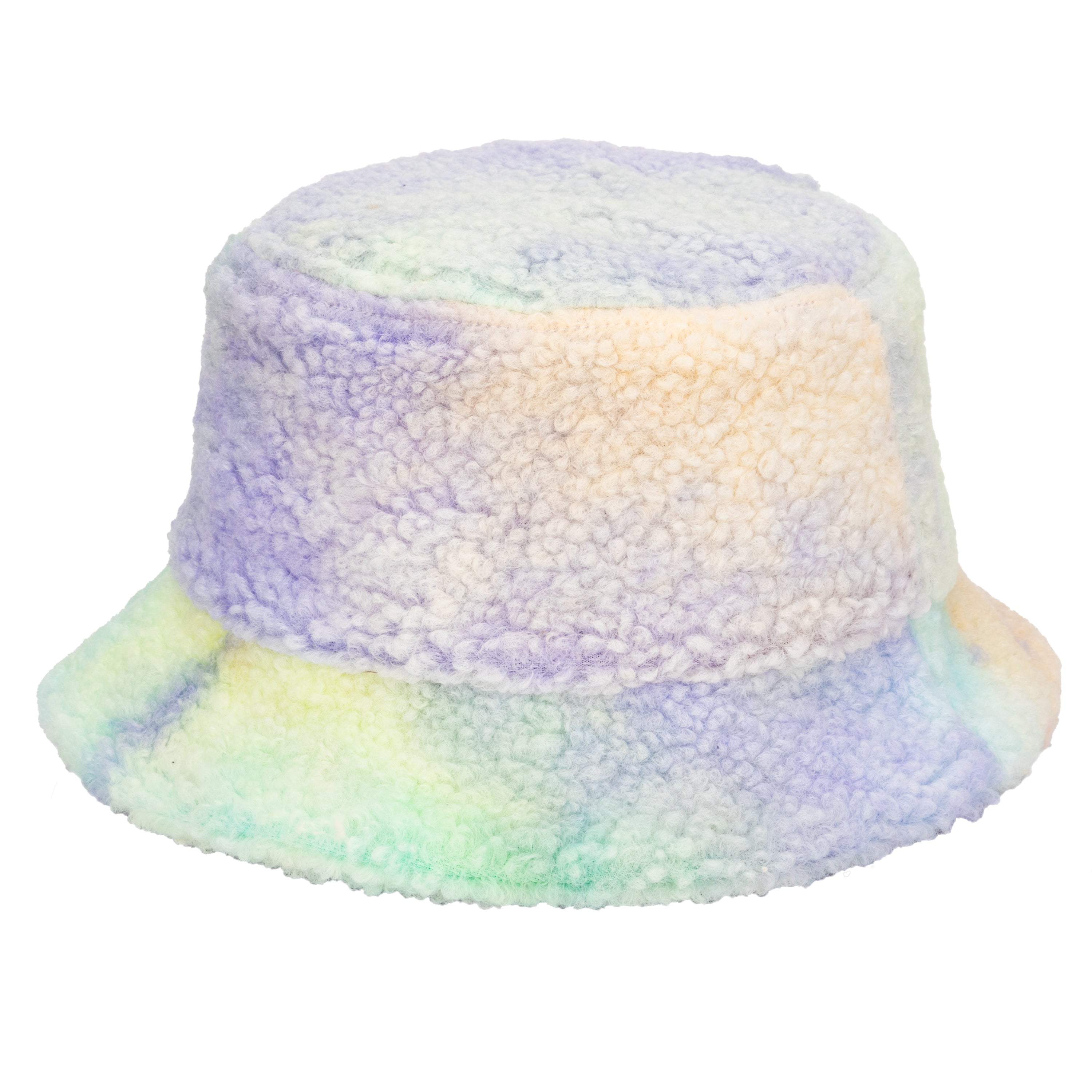 Kids Tie Dye Sherpa Bucket Hat - Soft Fleece Lined Winter Beanie for Boys & Girls - Cozy Outdoor Activities & Cold Weather Protection