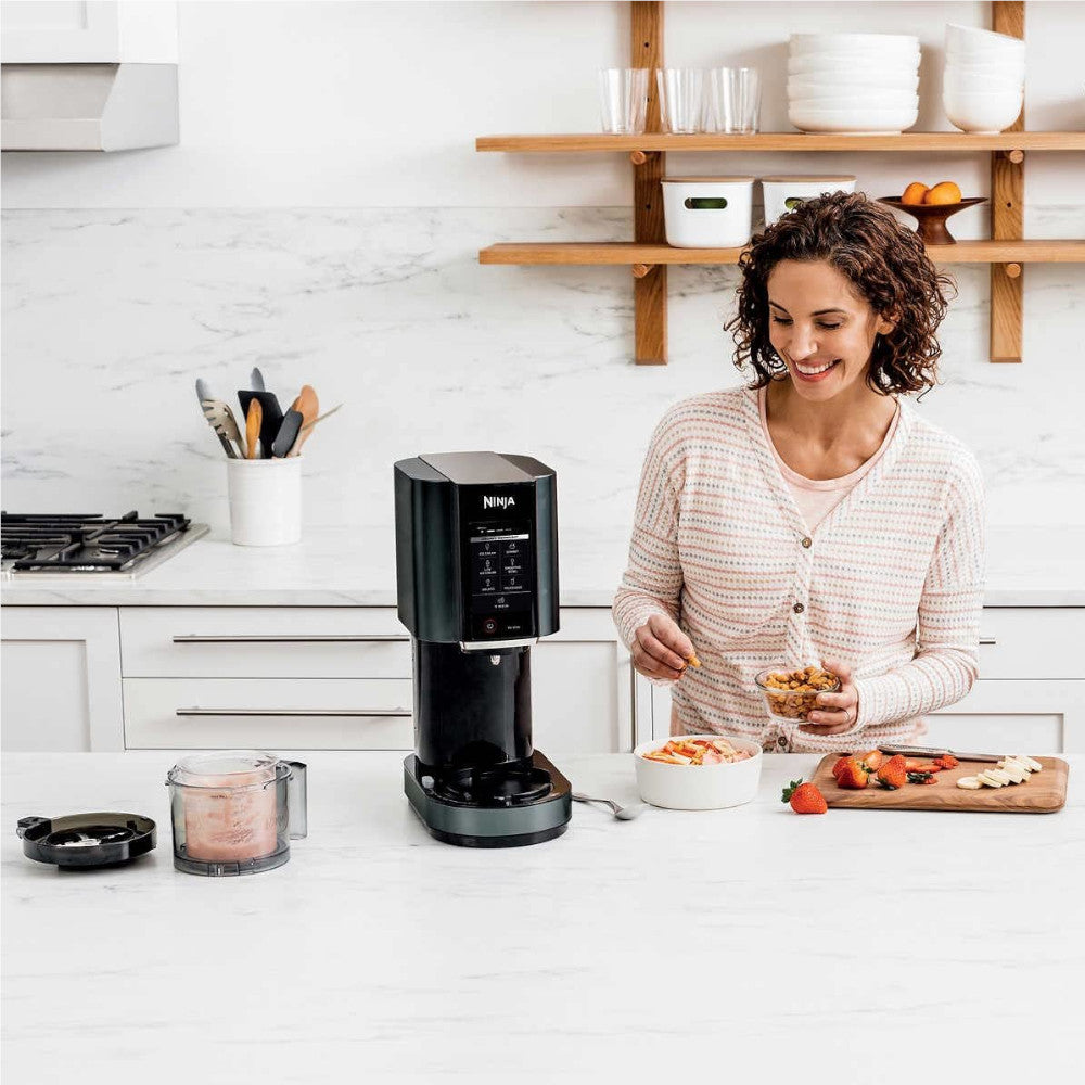 NINJA CN302CCO CREAMi Ice Cream Maker - Certified Refurbished with Home Essentials Warranty | Perfect for Homemade Gelato, Sorbet & Milkshakes