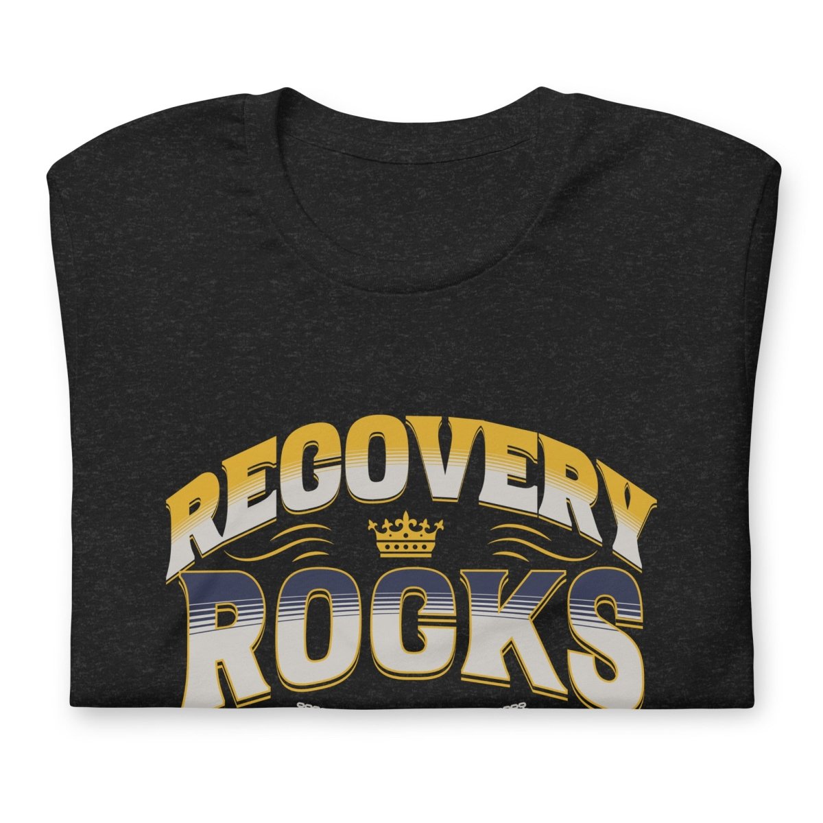 Recovery Rocks T-Shirt | Motivational Guitar Design for Music Lovers & Addiction Recovery - Perfect for Concerts, Support Groups & Everyday Wear
