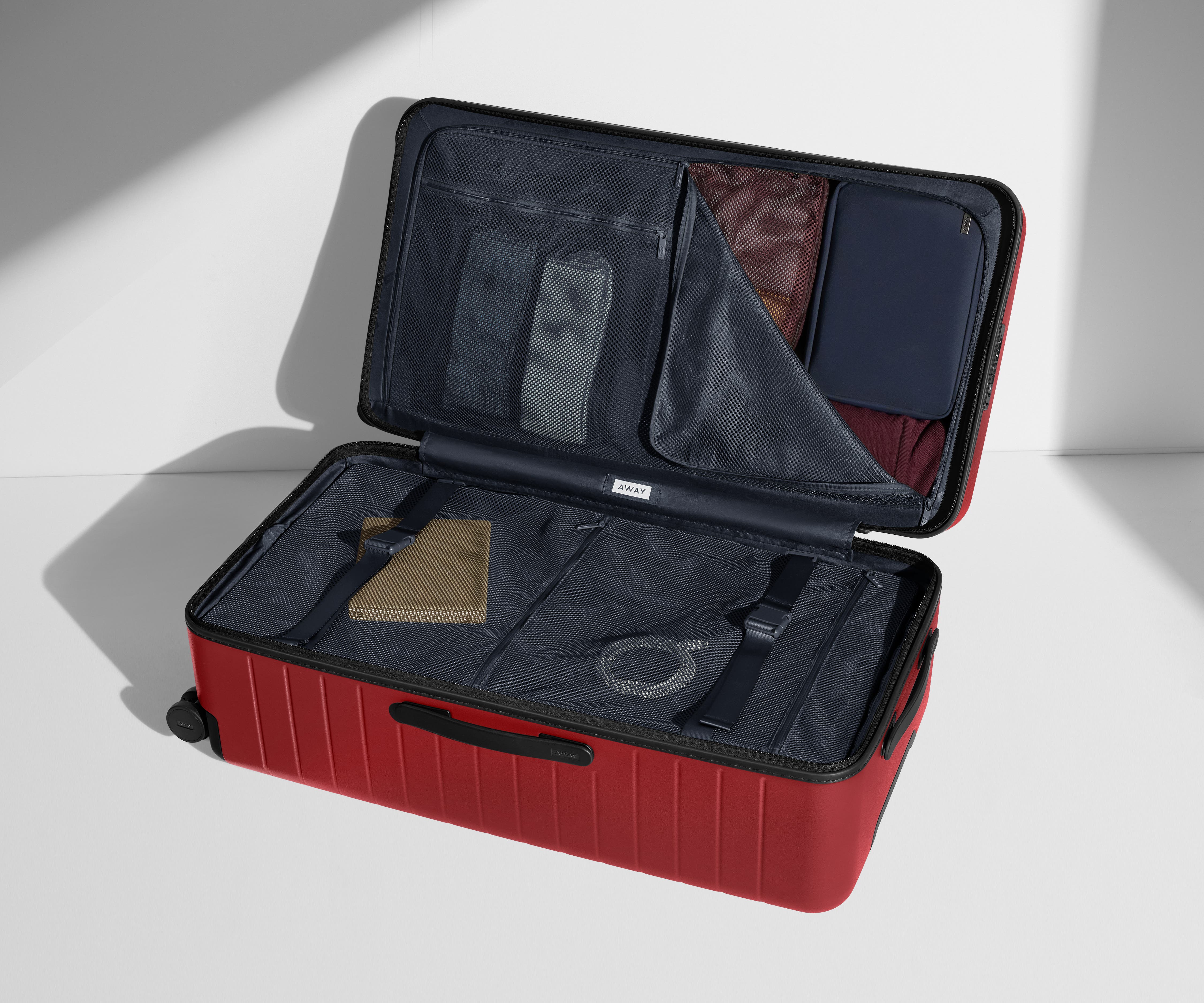 Stylish Tango Red Trunk - Durable Travel Luggage for Weekend Getaways & Storage Solutions | Perfect for Air Travel, Camping & Home Organization
