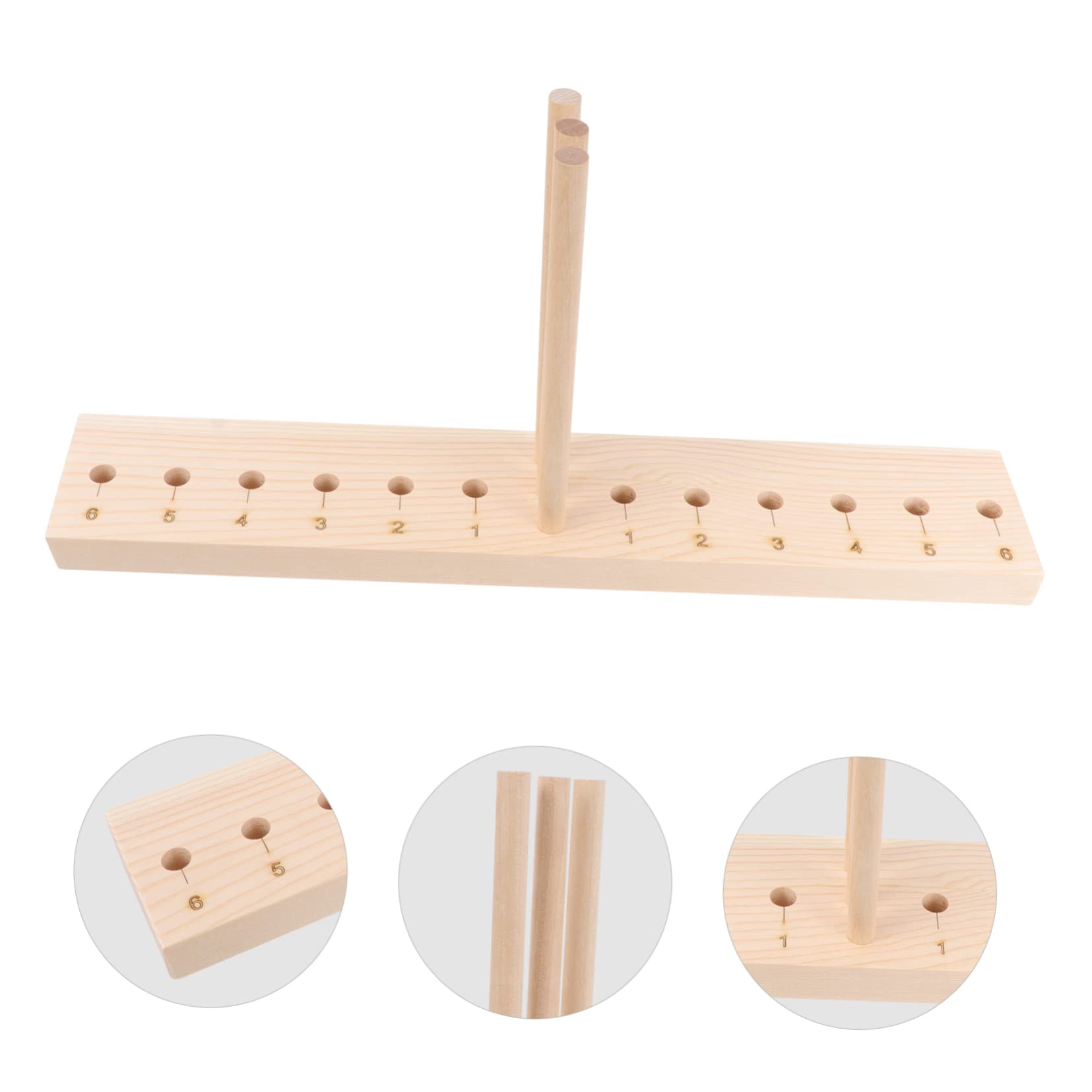 Operitacx 2-Piece Wooden Bow Maker Tool Set - DIY Metal Drumsticks for Crafting Christmas Bows, Ribbon Corsages, Wreaths & Wrist Flowers - Perfect for Holiday Decorations, Gift Wrapping & Floral Arrangements