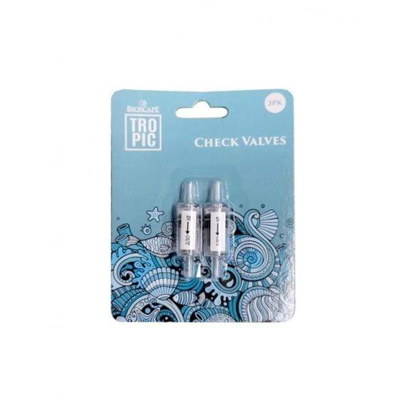 Bioscape Airline Check Valves 2 Pack - Non Return Valve for Air Compressors, Aquariums & Hydroponics - Prevent Backflow in Air & Water Systems