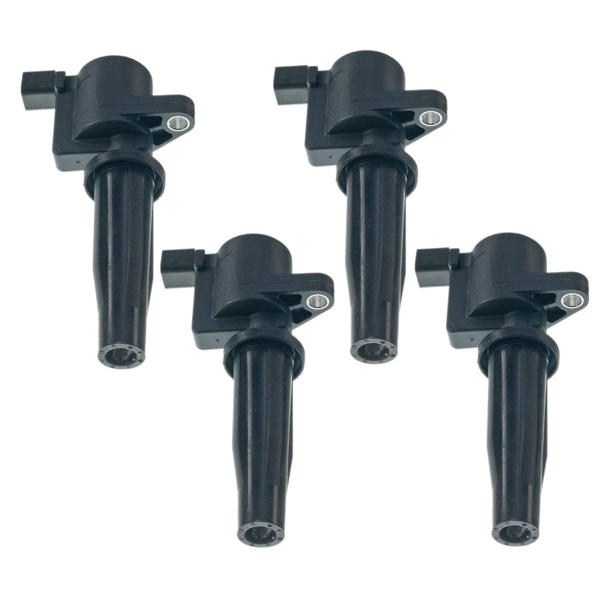 4-Pack Ignition Coil Set Compatible with Mercury Mariner, Mazda 3/6, Tribute, Ford Focus/Escape/Transit Connect - Improve Engine Performance & Fuel Efficiency for Smooth Driving