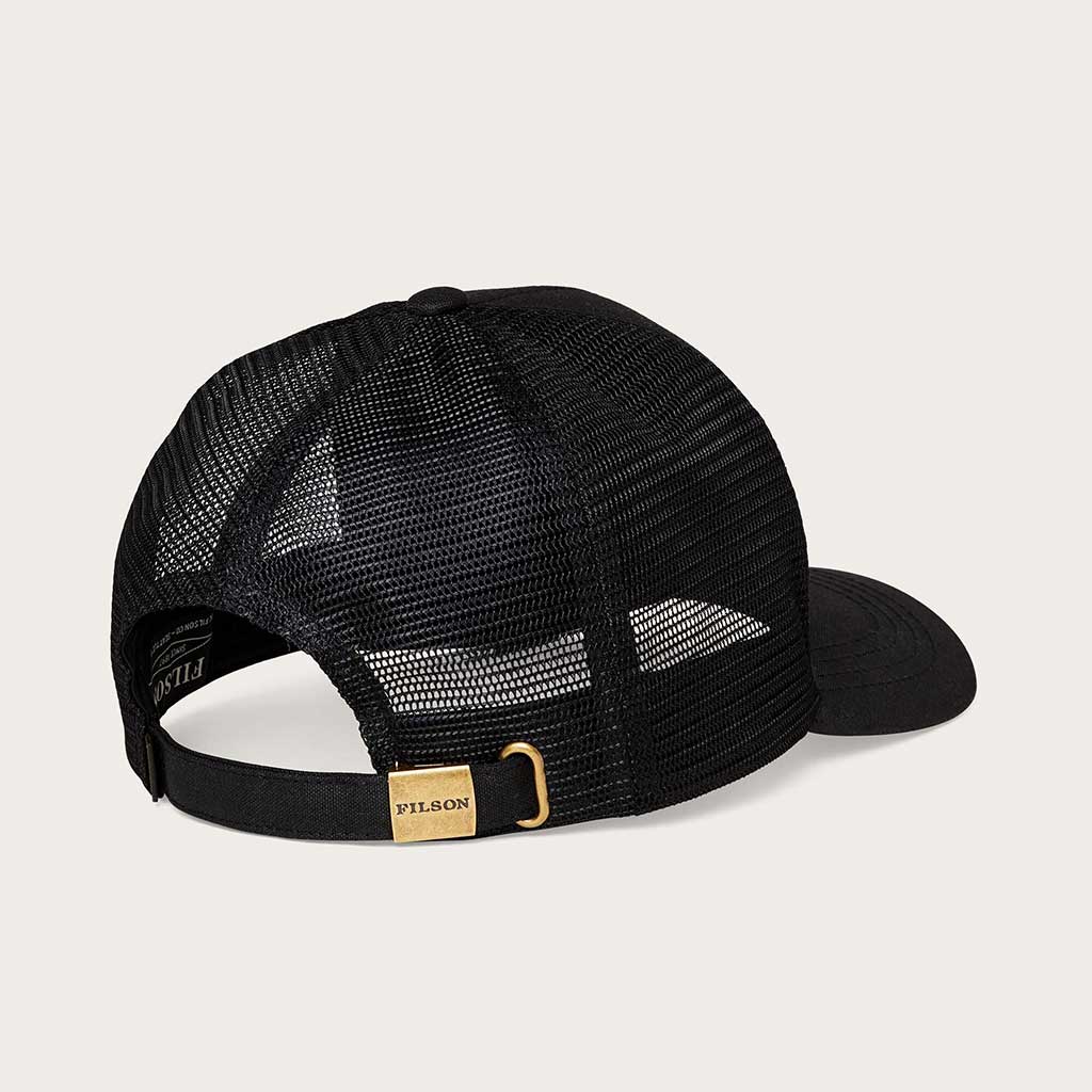 Black Mesh Logger Cap for Men & Women - Breathable Adjustable Baseball Hat for Outdoor, Hiking, and Casual Wear