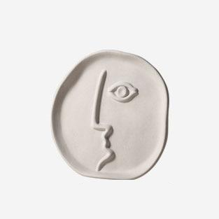 Handmade Clay Profile Ceramic Accents - Decorative Pottery for Home & Garden Decor | Perfect for Wall Art, Table Centerpieces, and DIY Craft Projects